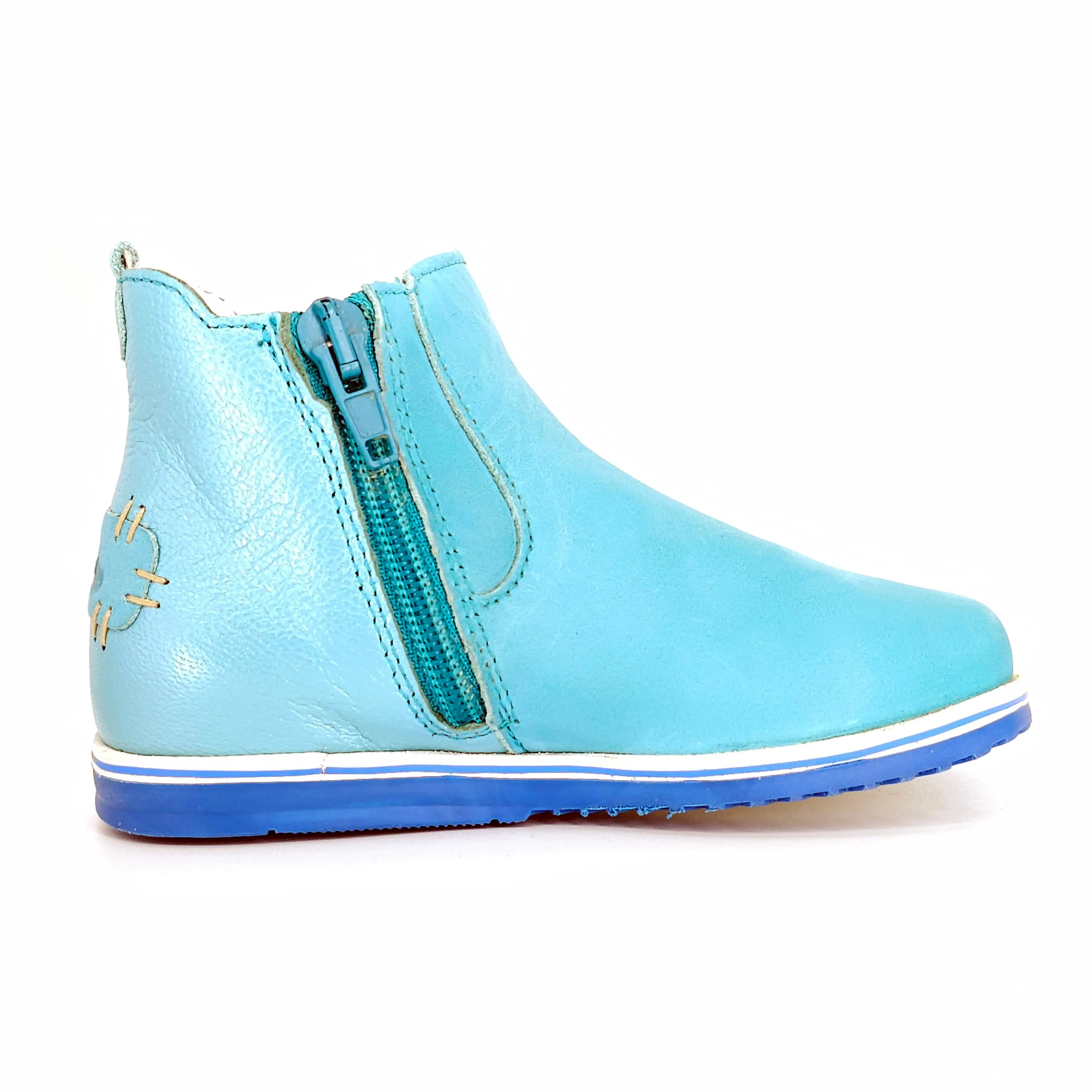 Girls Turquoise Chelsea Bootie