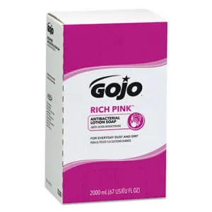 GOJO® Rich Pink Antibacterial Lotion Soap (2000 ml Dispenser Refills) - Case of 4