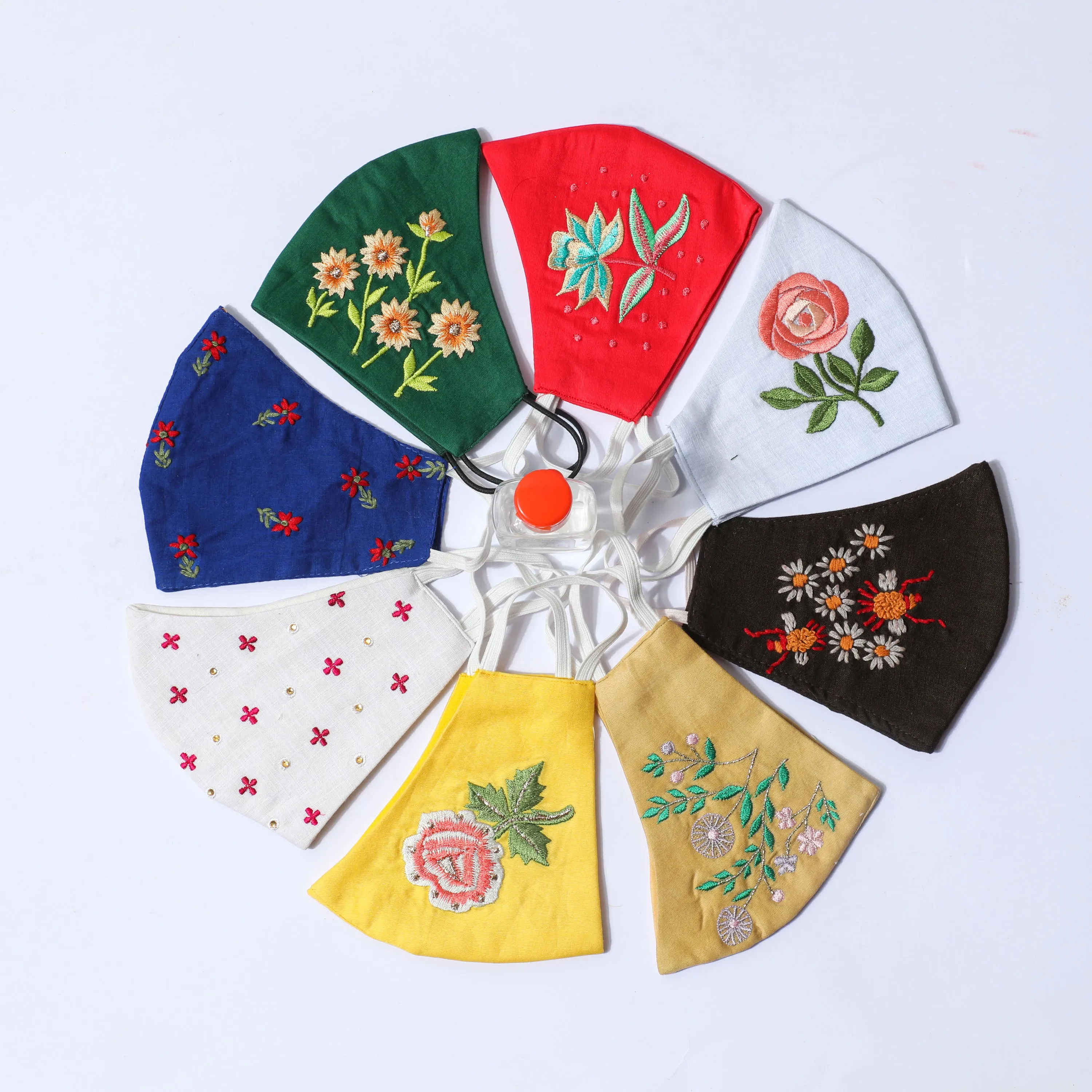 Hand Embroidery Designer Masks