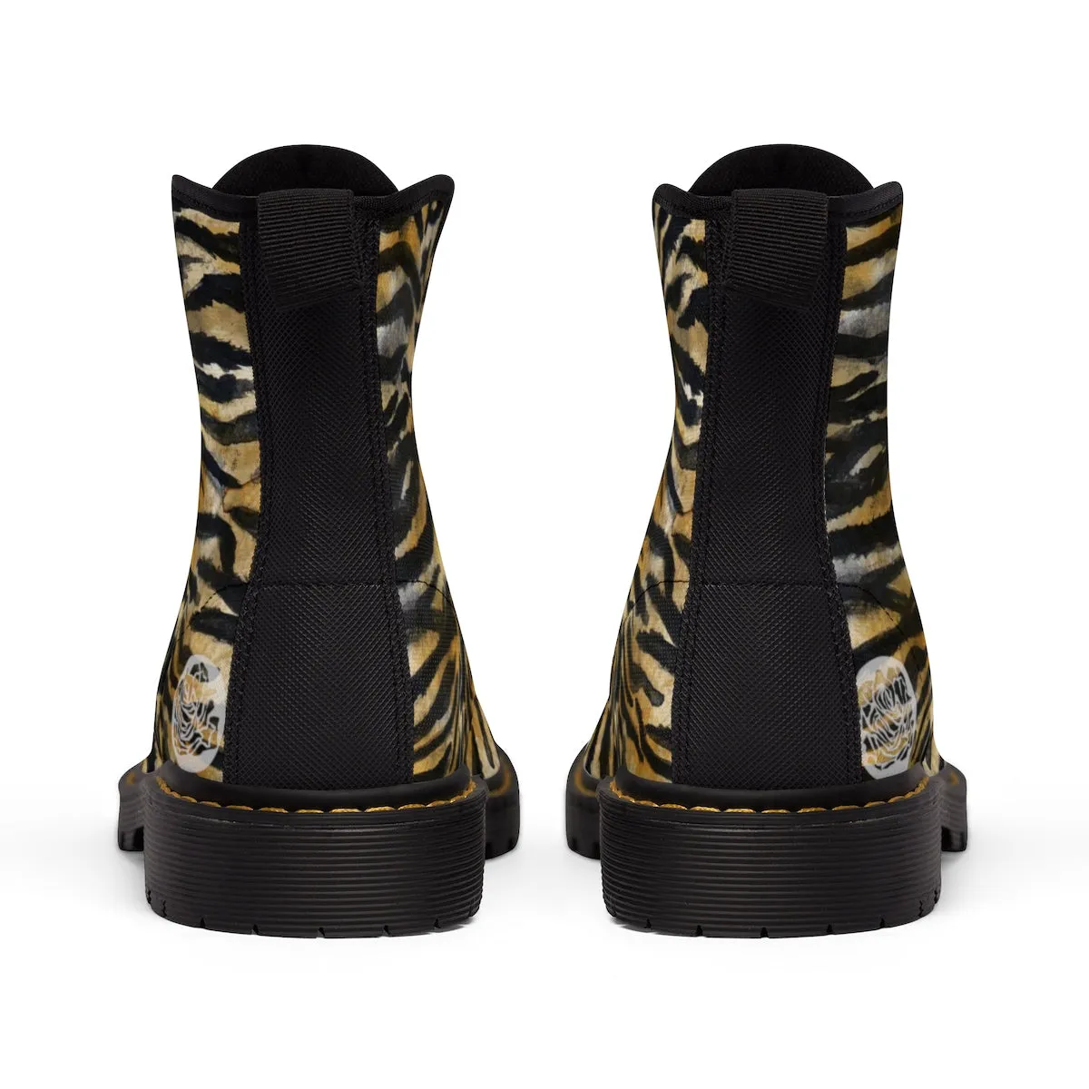 Hazuki Cute Brown Bengal Tiger Striped Animal Skin Print Designer Kids' Winter Boots