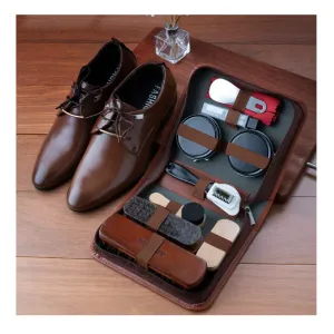 Horse Hair Brush Leather Shoes Oil Set 9pcs/11pcs/set Leather Shoes Brush Leather Care Set