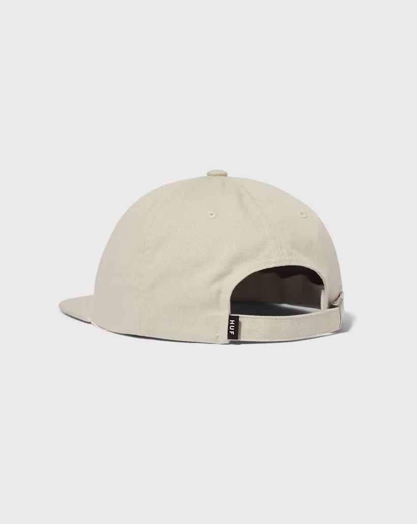 Huf Distressed Logo 5 Panel Hat - Linen