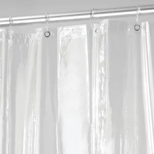 iDesign Vinyl Shower Liner in Clear