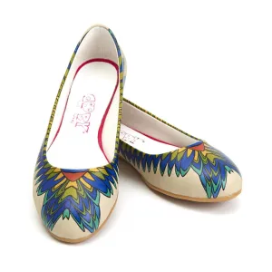 Indian Feather Ballerinas Shoes 1090