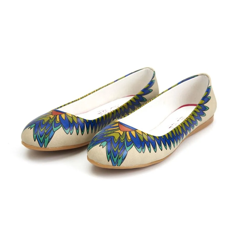 Indian Feather Ballerinas Shoes 1090