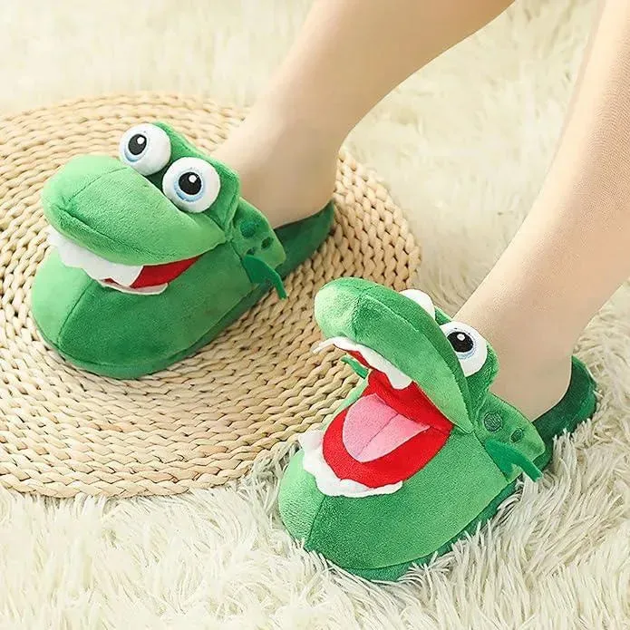 Indoor Croc Plush Slippers