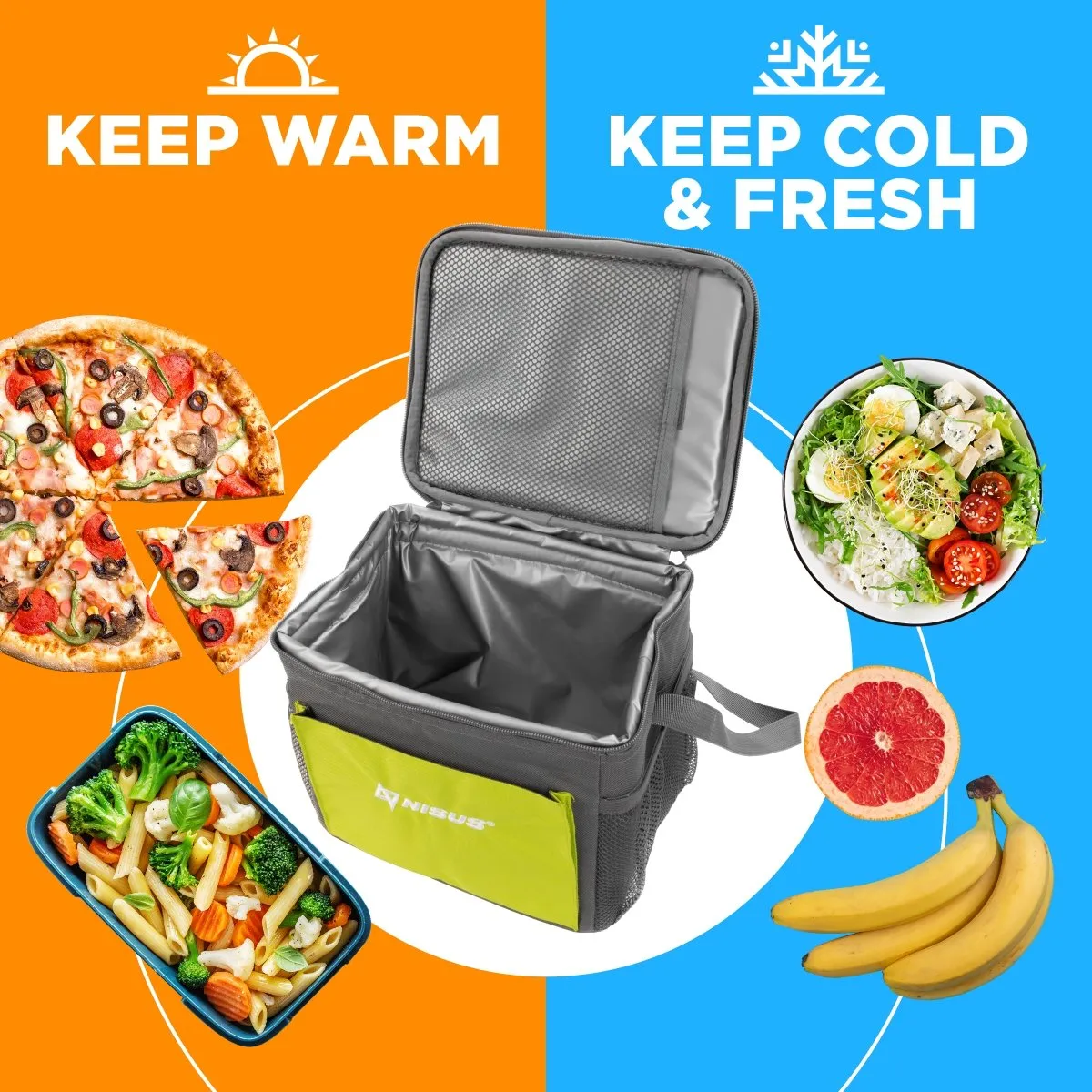 Insulated Soft Cooler Bags for Beach | Lunch Coolers for Work 8 can / 11 qt