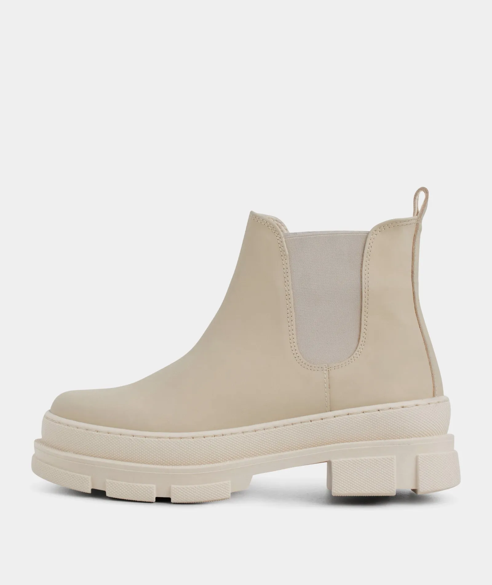 Irean Chelsea - Off White Rubberised Leather