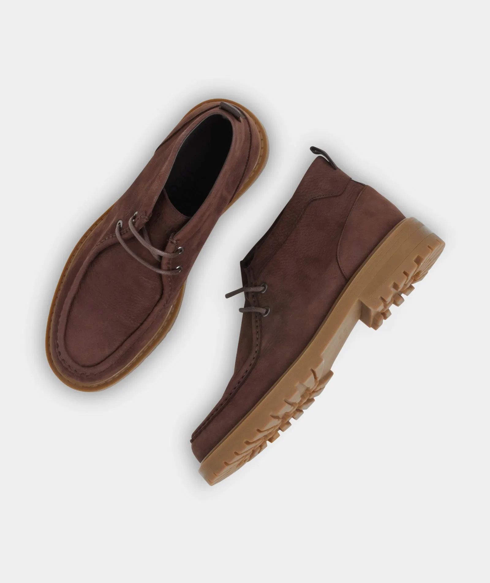 Jaz Mid Top - Brown Tumbled Nubuck