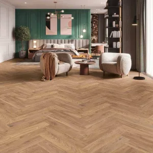 Krono Firebrand Oak Herringbone 8mm Laminate Flooring (0.87m² Pack)