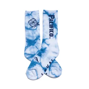 Lakai Pacifico Crew Sock - Navy Tie Dye