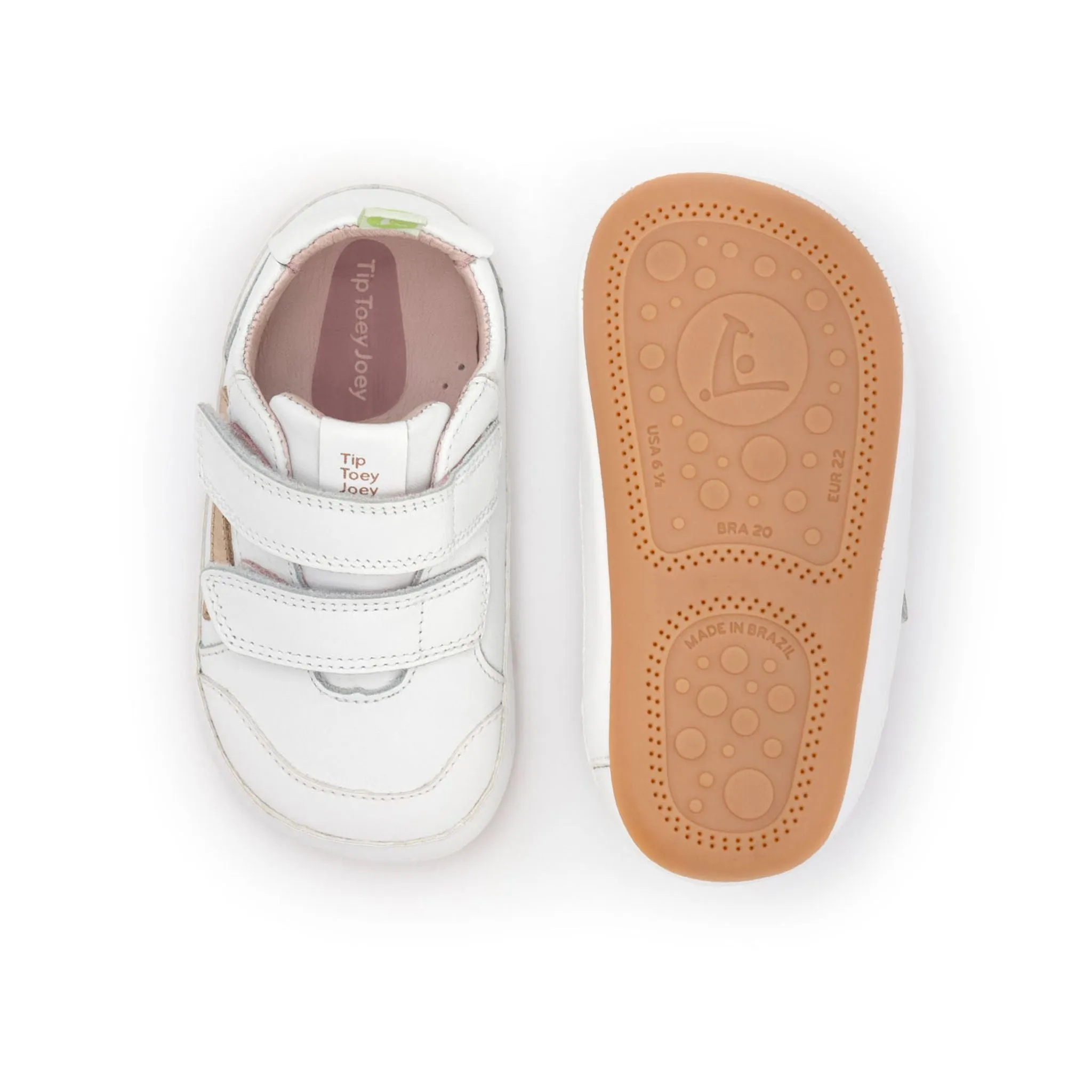 Landy Sneakers - White / Metallic Salmon (Baby)