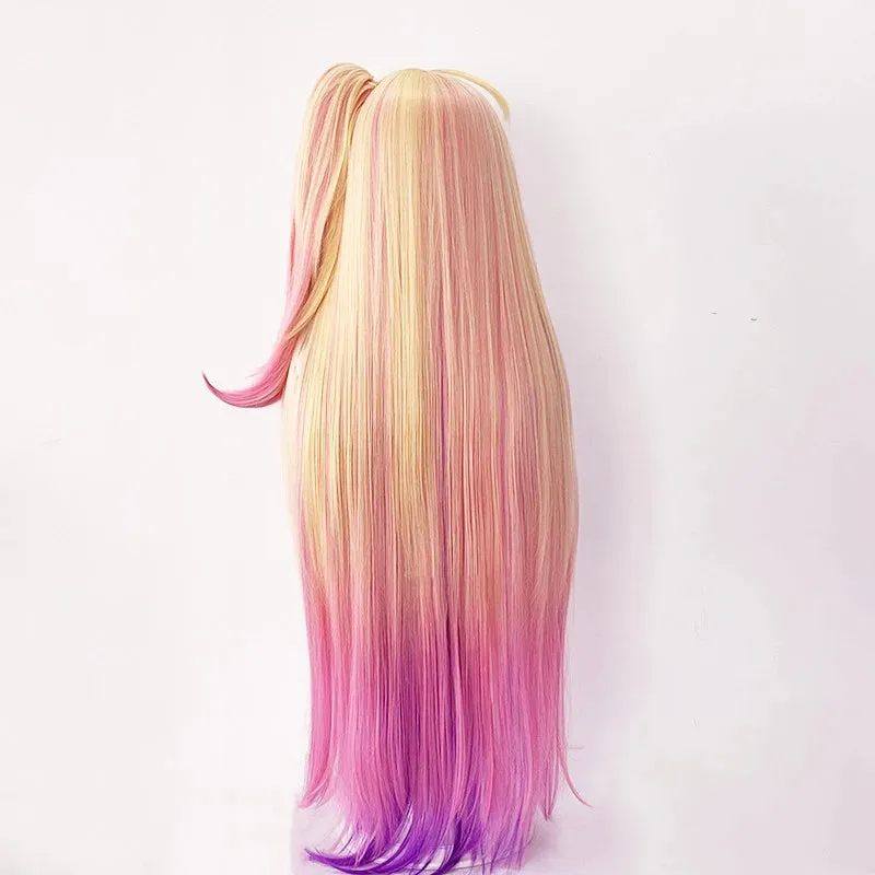 League Of Legends LOL Wild Rift Star Guardian Seraphine Golden Pink Purple Cosplay Wig