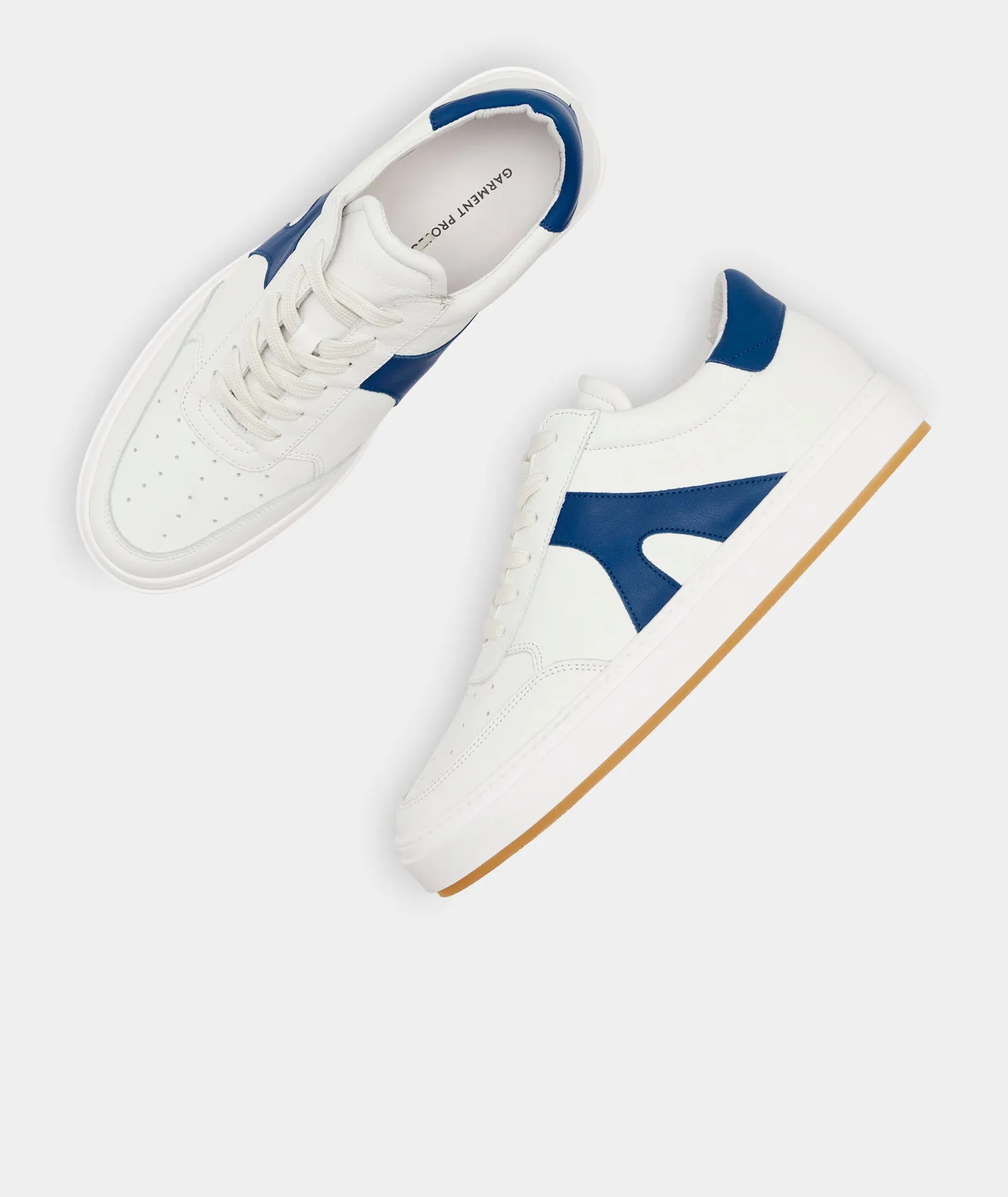 Legend - White/Blue Leather