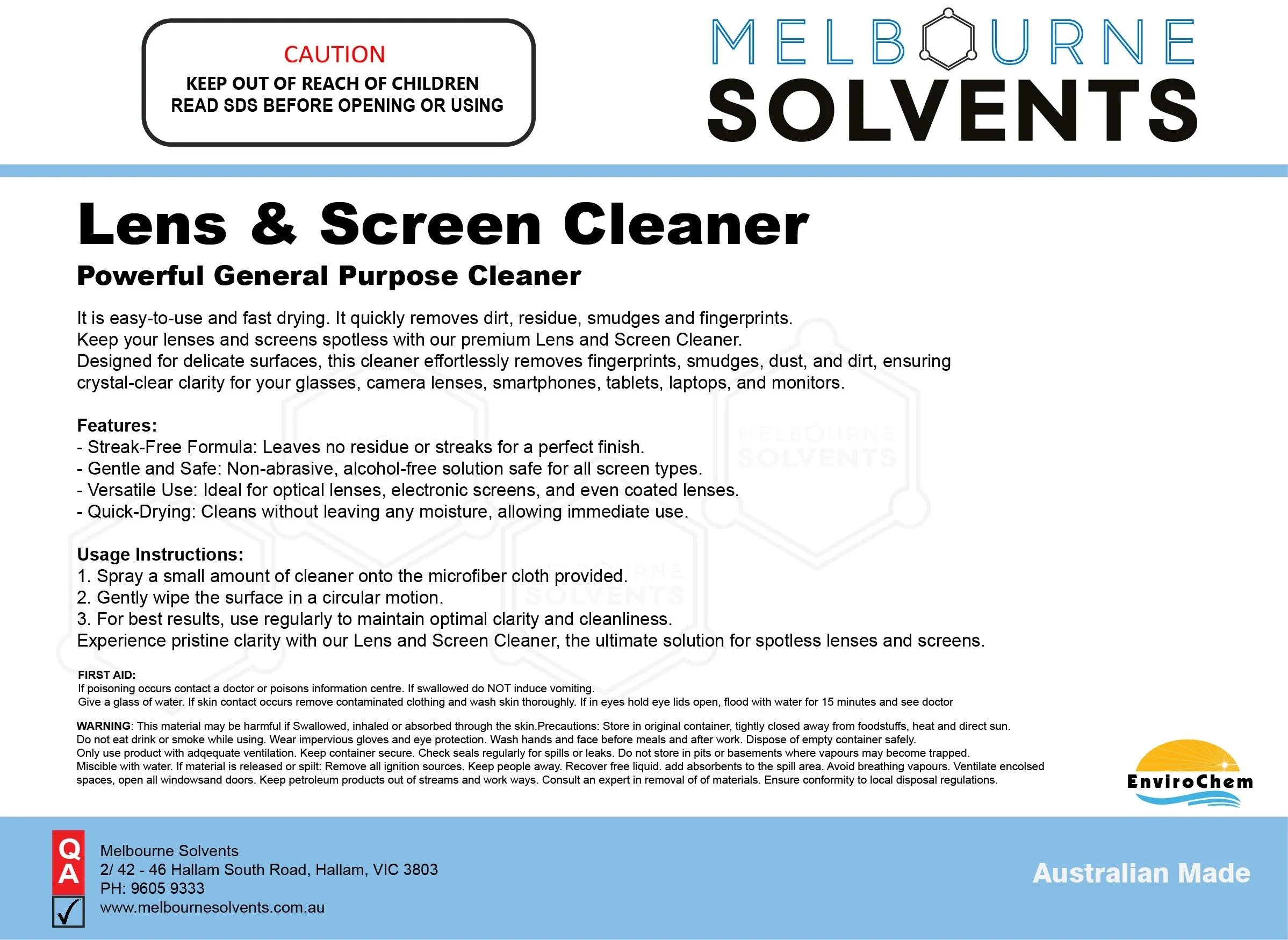 Lens & Screen Cleaner