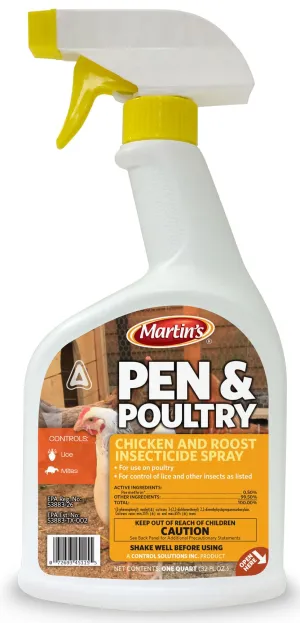 Martin's Pen & Poultry Insecticide Spray, 32 oz