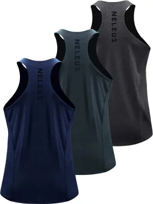 Men'S 3 Pack Running Tank Top Dry Fit Y-Back Athletic Workout Tank Tops