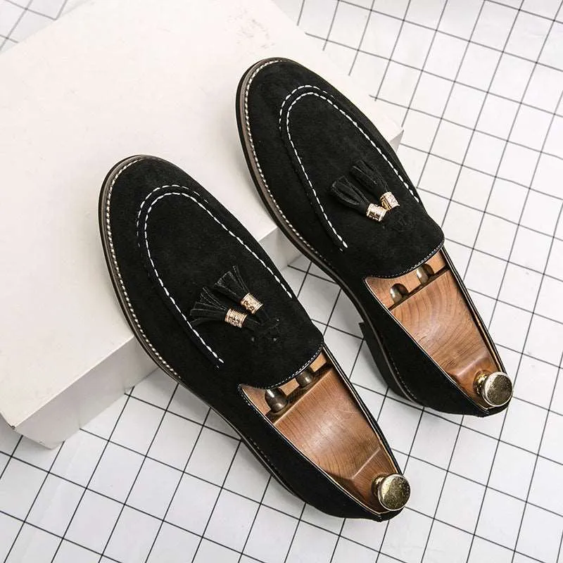 Men's Elegant Matte Leather Shoes