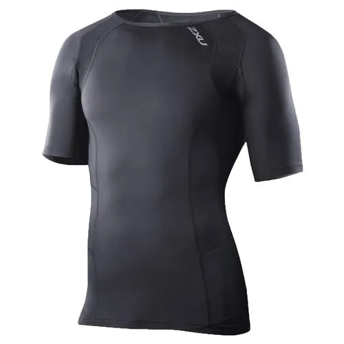 Men's Short Sleeve Compression Top Black