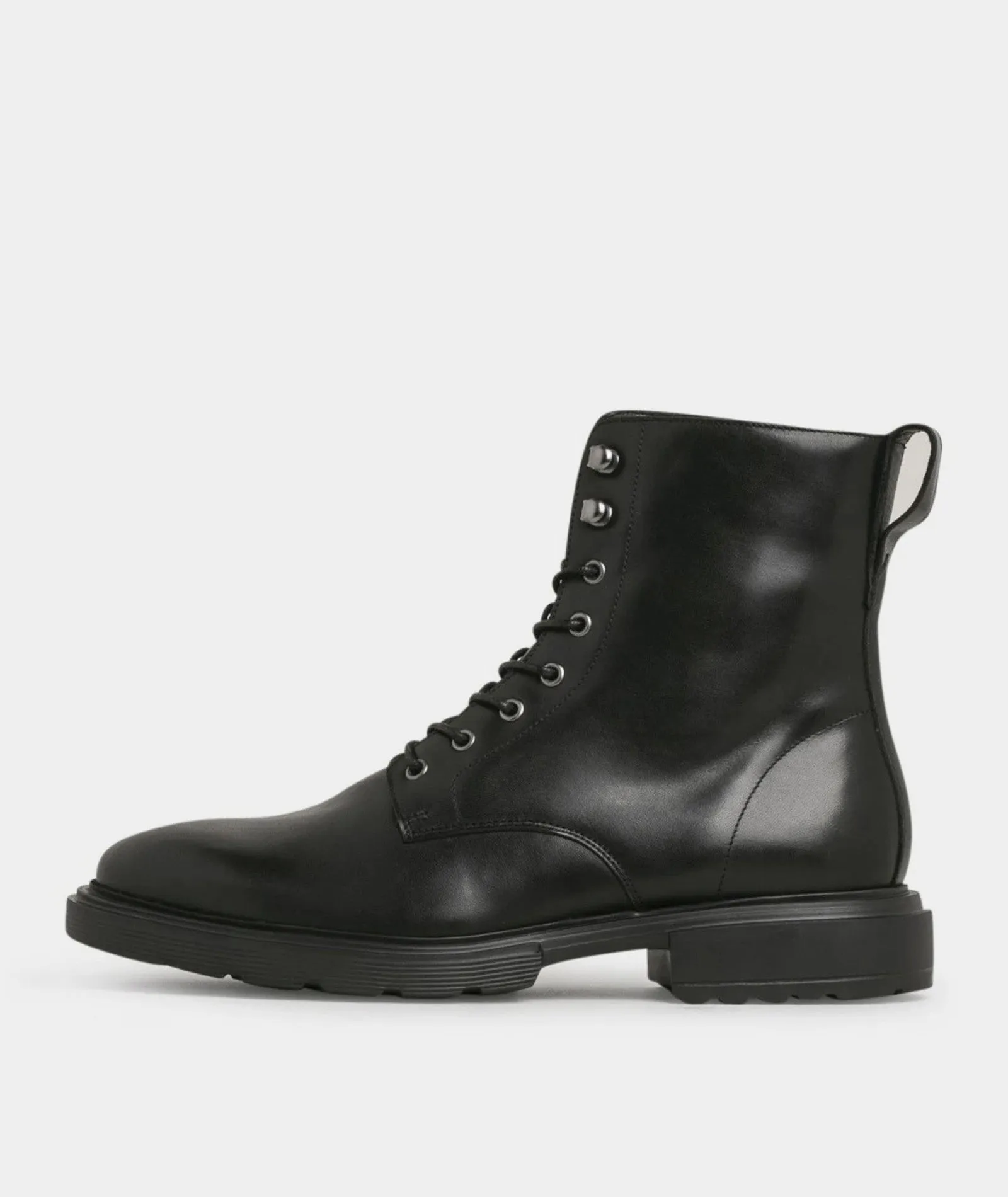 Mili Lace Boot - Black Leather