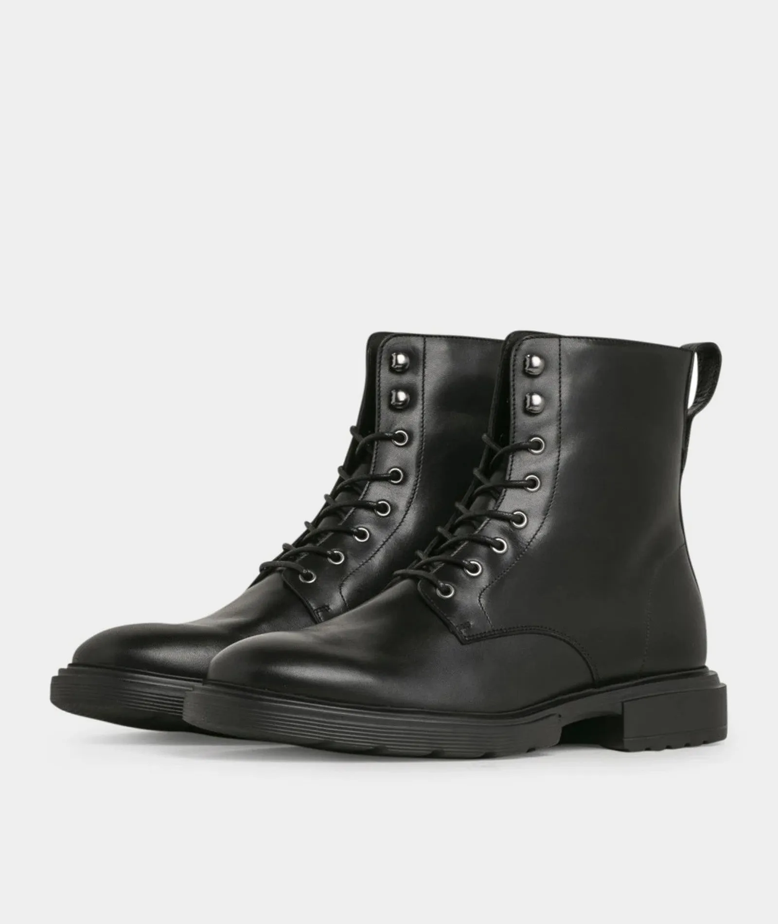 Mili Lace Boot - Black Leather