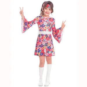 Miss 1960's Flower Power Hippie Costume