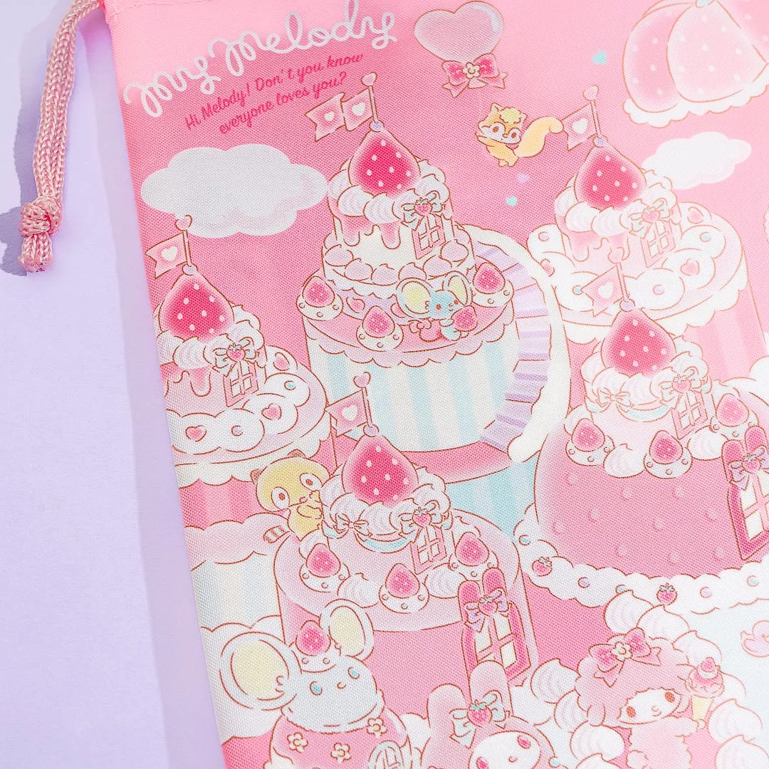 My Melody Dessert Town Drawstring Shoe Bag