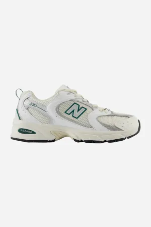 New Balance 530 Sneakers in Sea Salt White/Marsh Green (MR530SX)