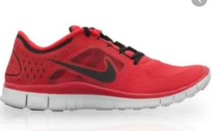 Nike Men's Free Run  3-UNIVERSITY RED/BLCK-PR PLTNM-BLCK