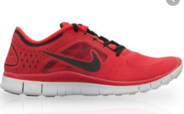 Nike Men's Free Run  3-UNIVERSITY RED/BLCK-PR PLTNM-BLCK