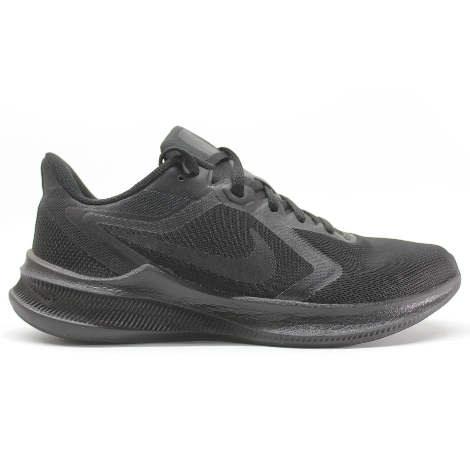 Nike Womens Downshifter 10 Synthetic Black Black Trainers - UK 5.5