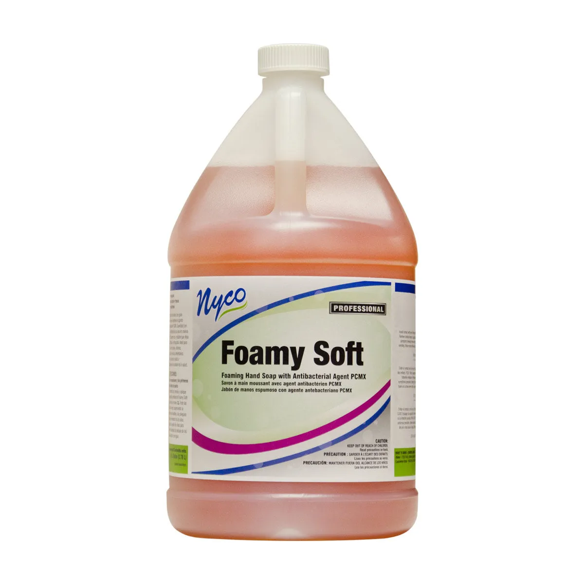 Nyco® Foamy Soft Antibacterial Foaming Hand Soap w/ PCMX (1 Gallon Bottles) - Case of 4