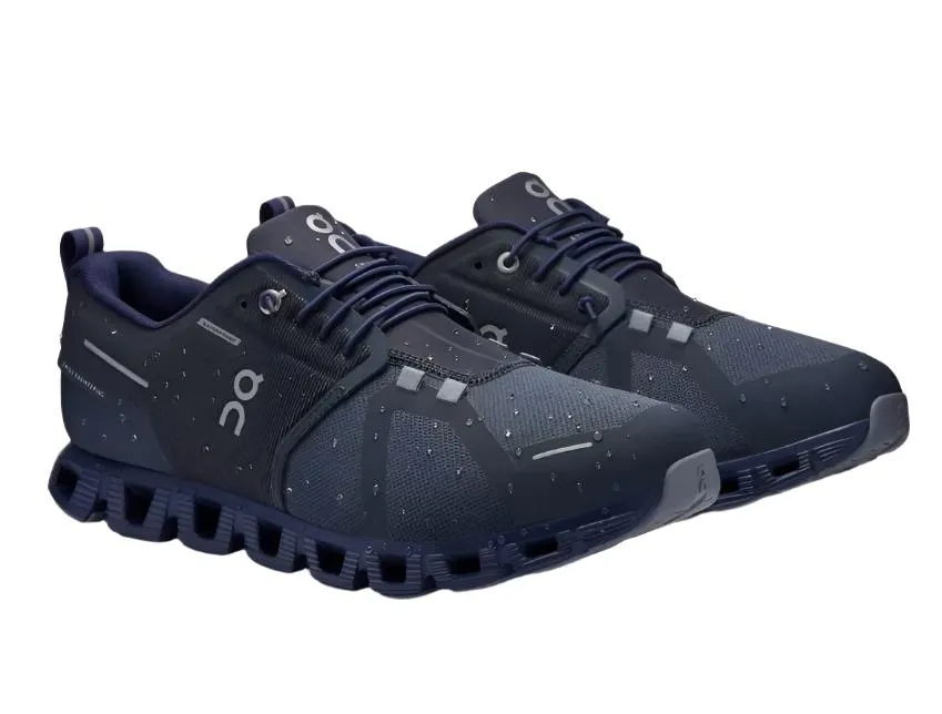 On Running Mens Trainer Cloud 5 Waterproof Navy/Ink