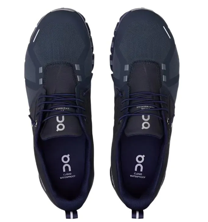 On Running Mens Trainer Cloud 5 Waterproof Navy/Ink