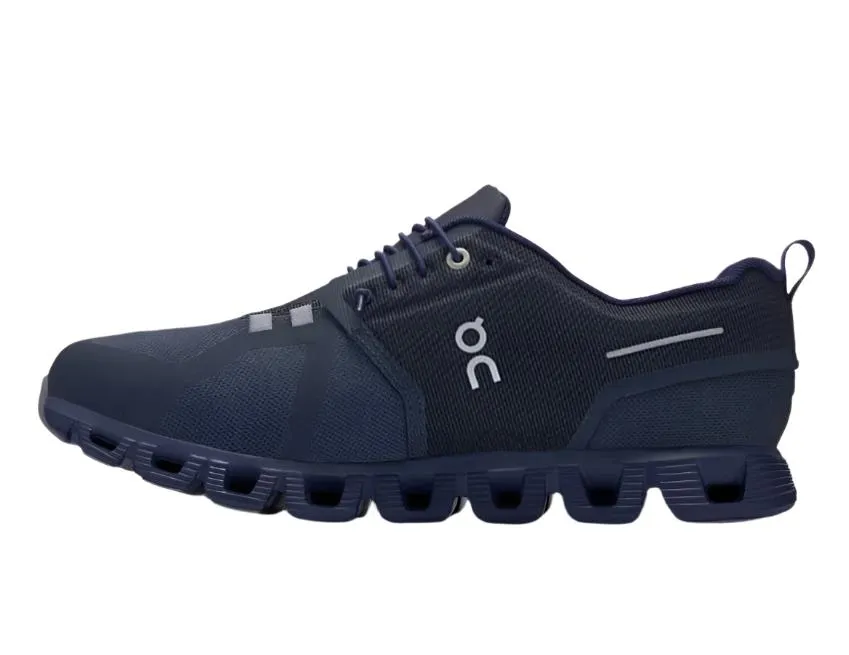 On Running Mens Trainer Cloud 5 Waterproof Navy/Ink