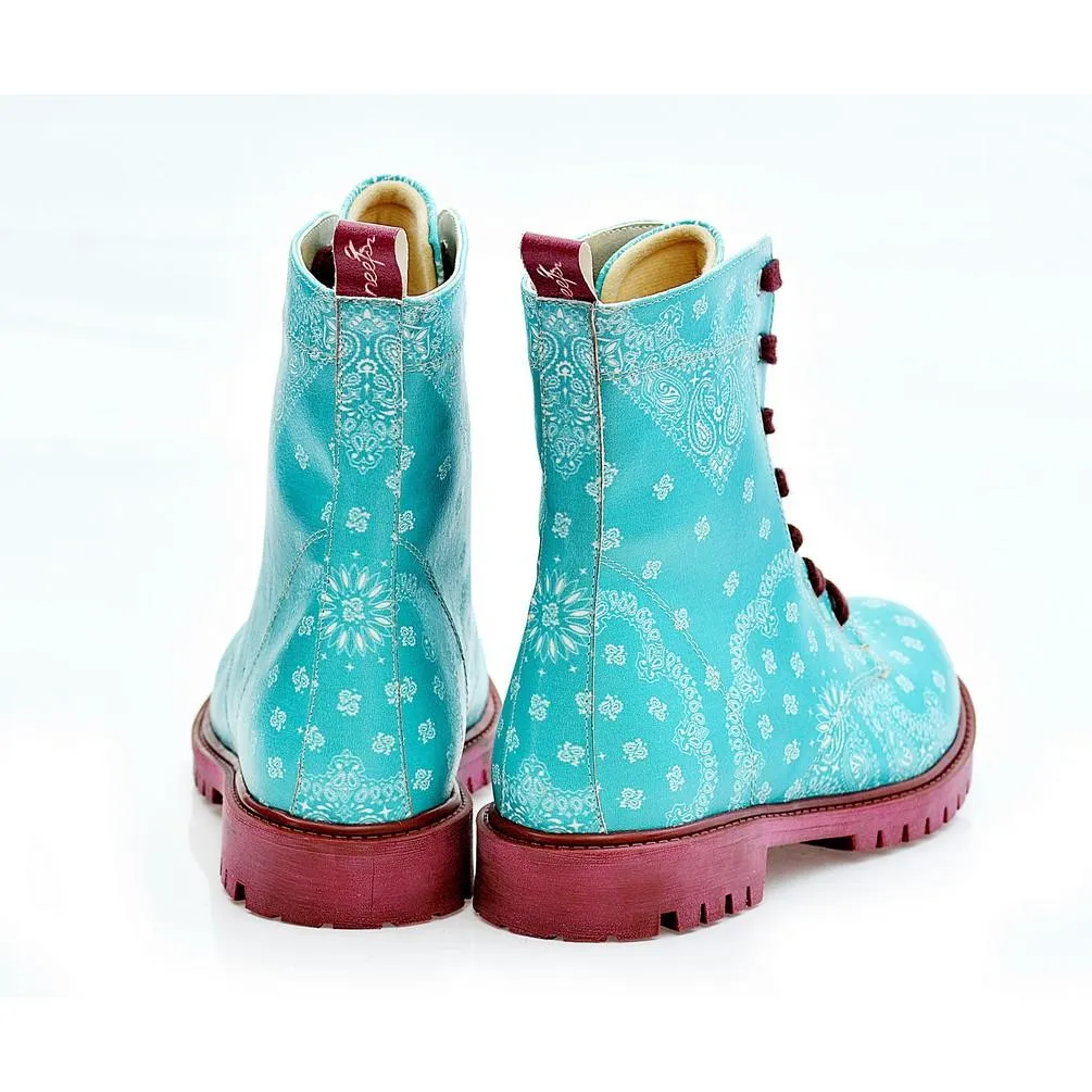 Pattern Long Boots NTM1007