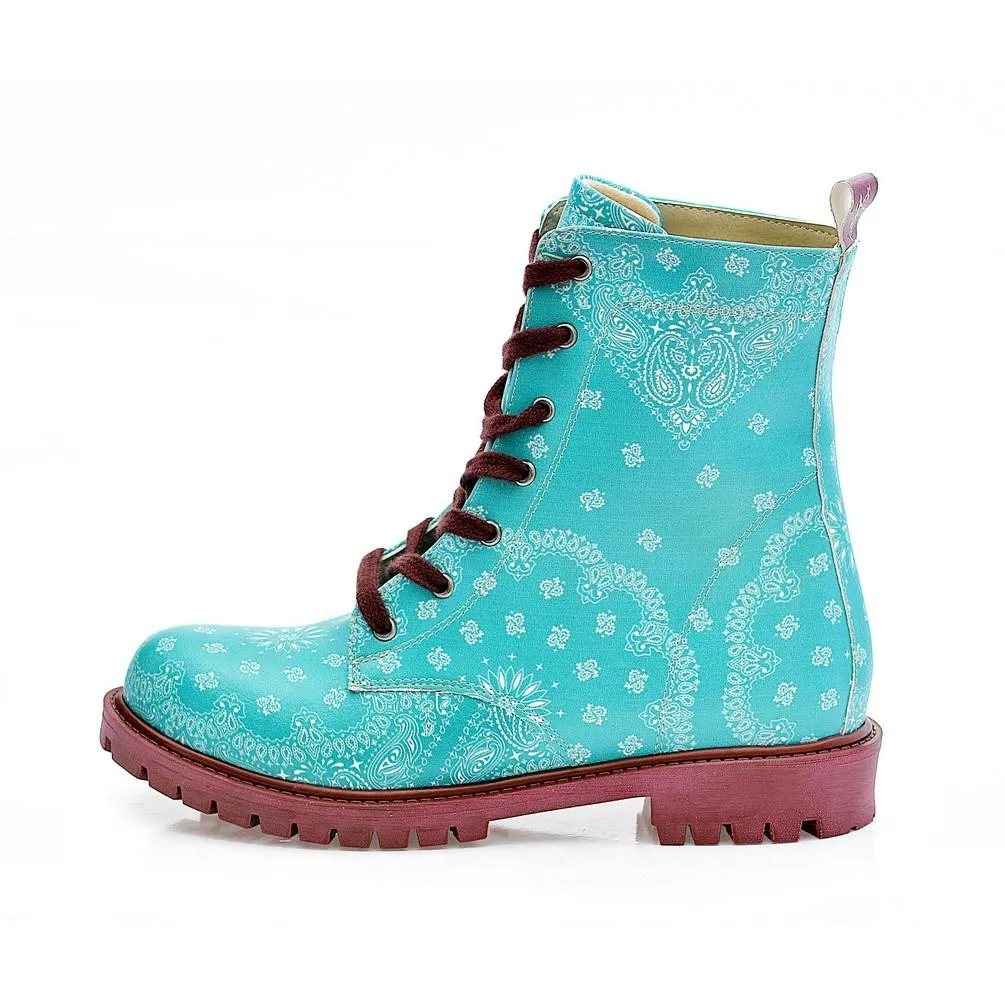 Pattern Long Boots NTM1007