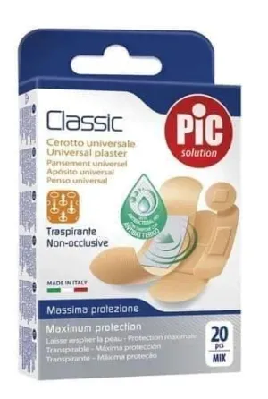 PIC Classic antibacterial plaster mix x 20 pieces