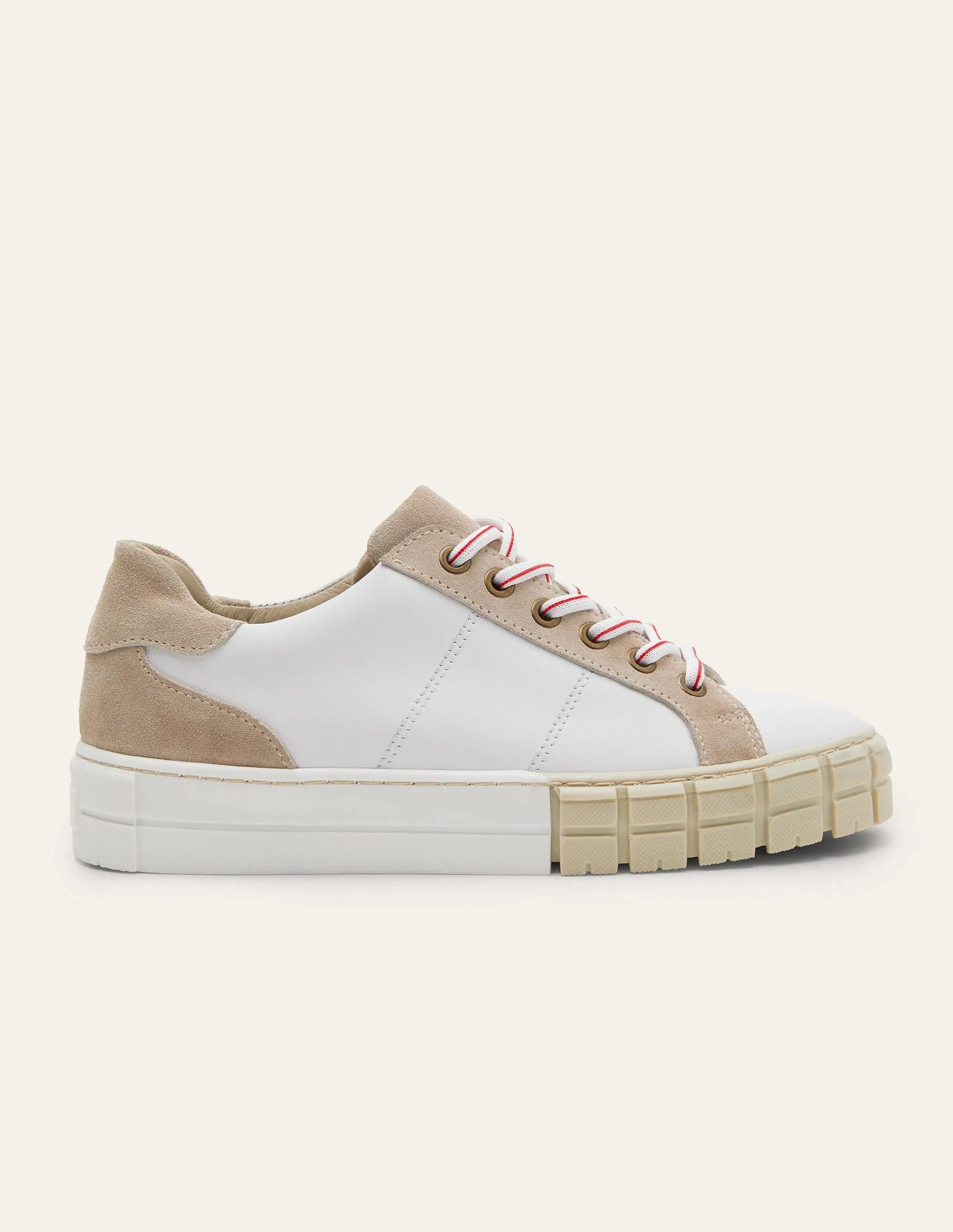 Pippa Layered Sole Trainers-White