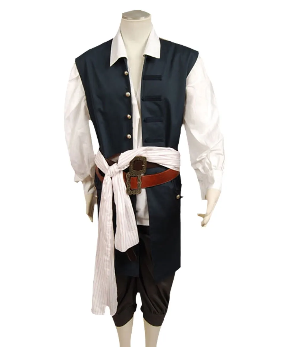 Pirates Brown Outfits Halloween Suit Cosplay Costume