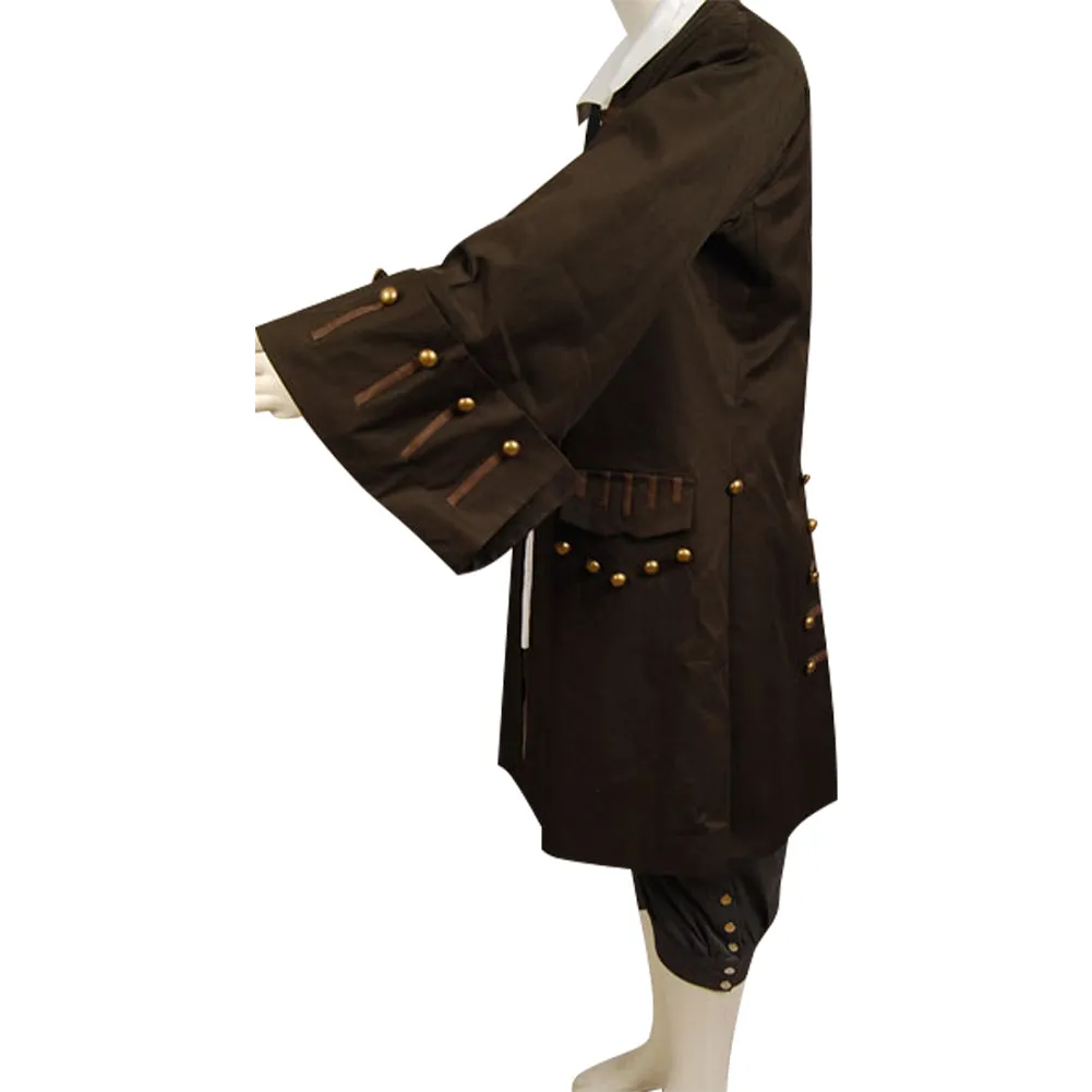 Pirates Brown Outfits Halloween Suit Cosplay Costume