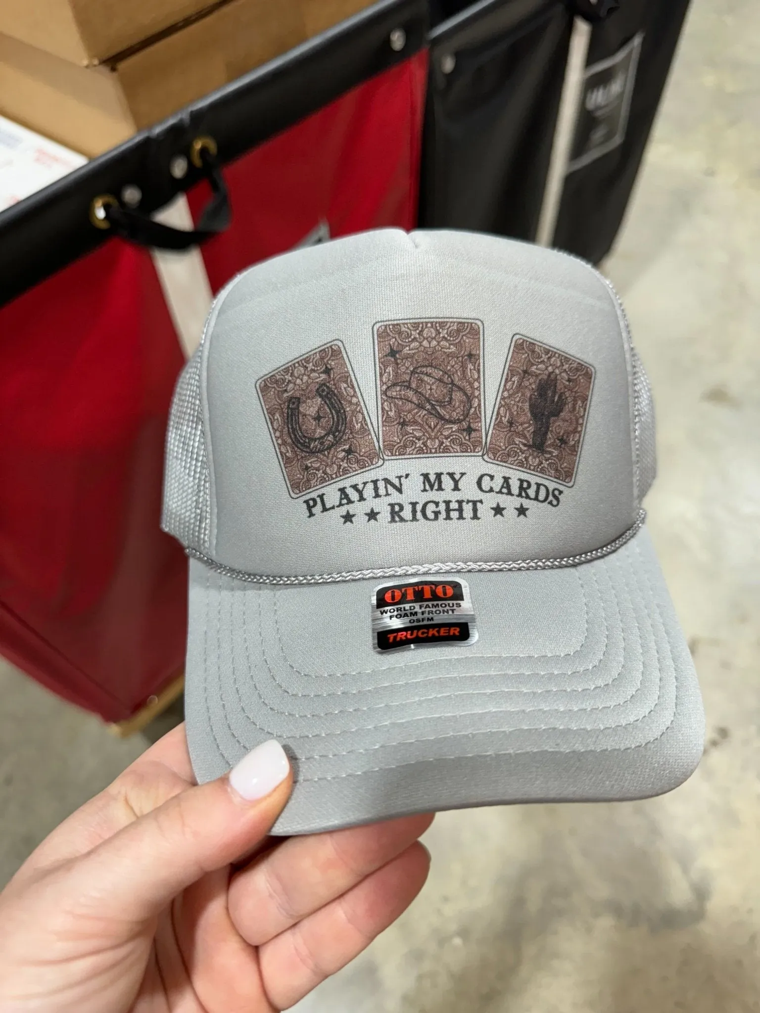 Playing My Cards Right Trucker Hat