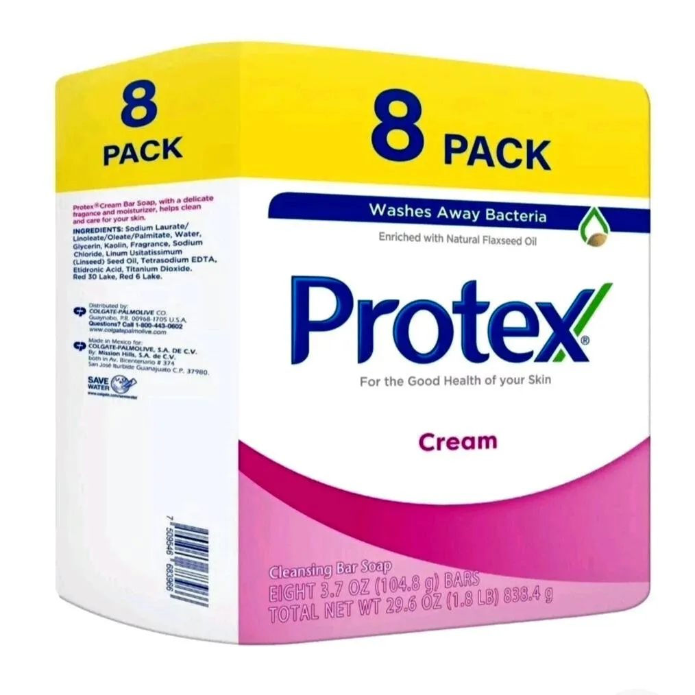 Protex 8 Pack Soaps - Cream 3.7oz