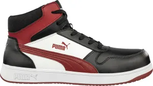 'Puma' Men's Safety Frontcourt EH Mid Comp Toe Boot - Black / Red