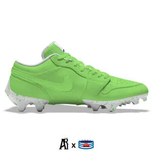 "Green Color Rush” Jordan 1 Vapor Edge Low Cleats