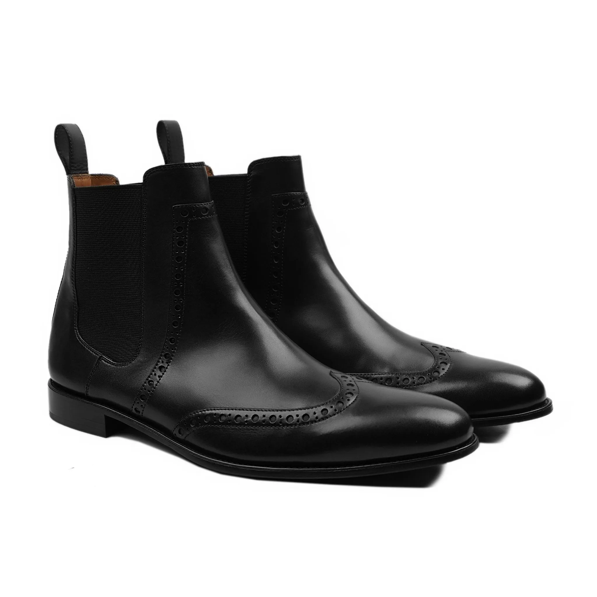 Rei - Men's Black Calf Leather Chelsea Boot