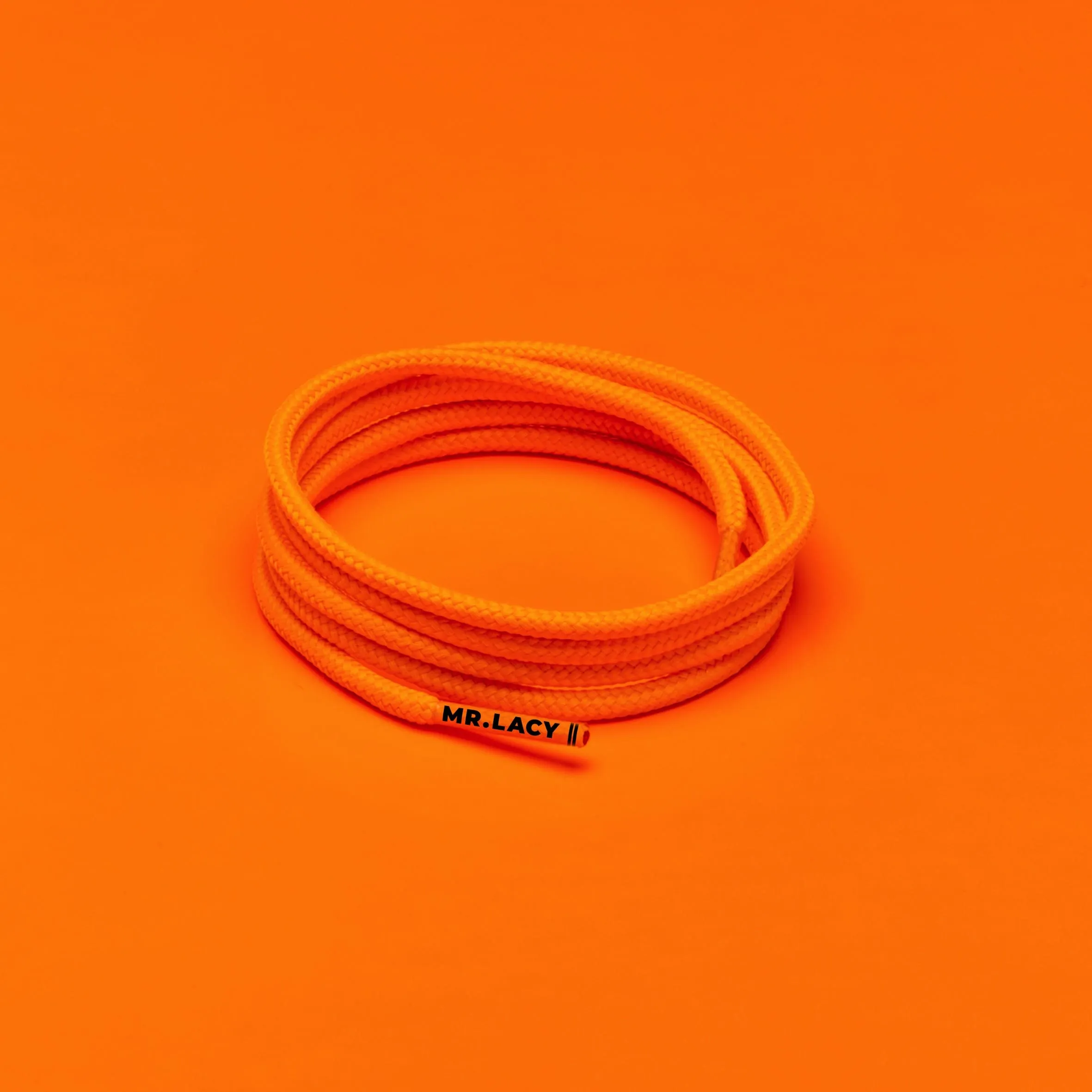 Runnies Round Shoelaces · Bright Orange