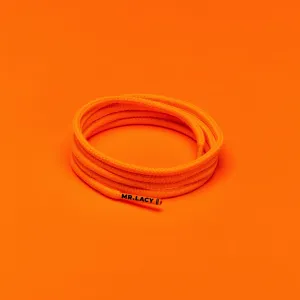 Runnies Round Shoelaces · Bright Orange