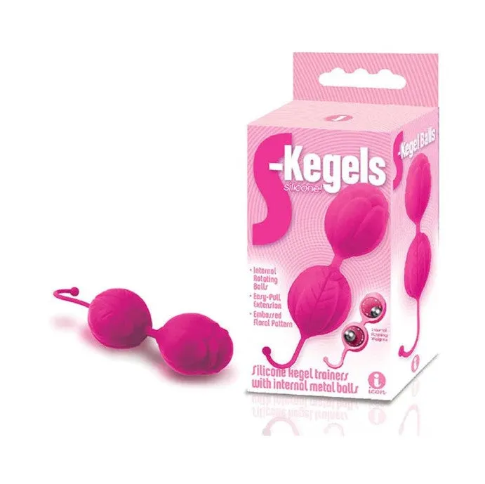 S-Kegels Silicone Kegal Balls (Pink)