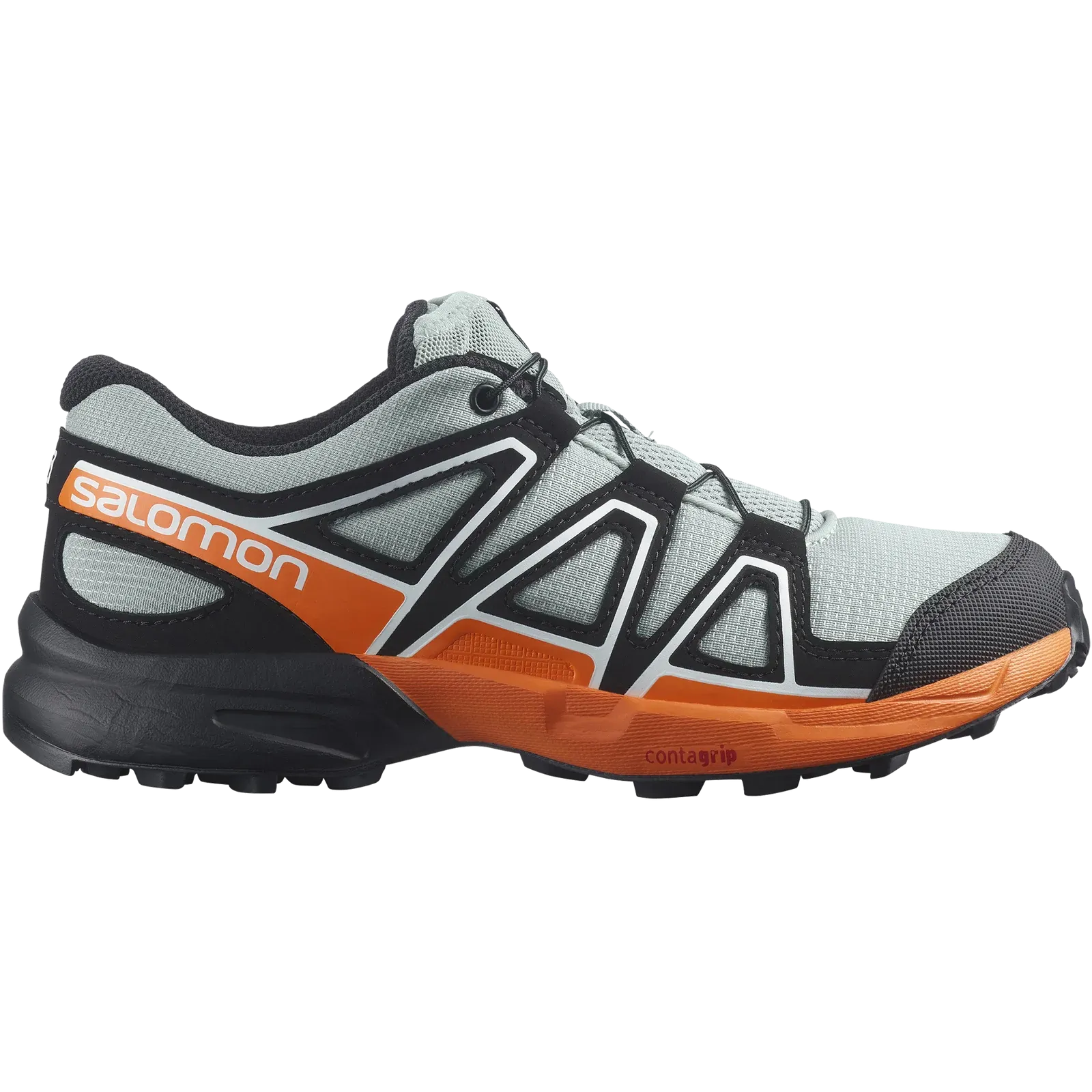 Salomon Speedcross (Wrought Iron/Black/Vibrant Orange) JNR